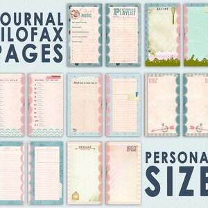 Printable Journal Pages for Filofax Personal Size - Etsy