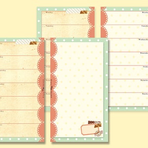 Week Planner on 1 Page Printable for Filofax Personal Size - Etsy