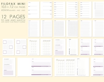 Printable Agenda Pack MINI size