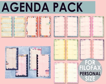 Printable Agenda Pack PERSONAL size