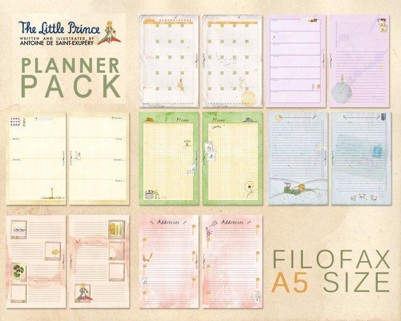 Planner pack for A5 planner image 1