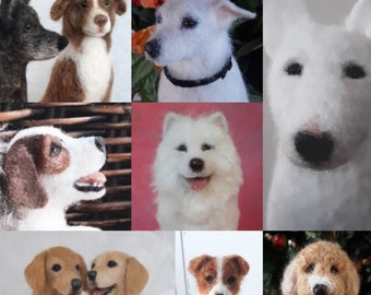 Custom Needle Felted Pet Replica, Dog Replica, Pet Memorial