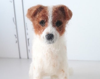 Pet Replica Needle Felted From Your Dog's Photos, Personalized Wool Sculpture, (Schnauzer, Brittany, Spaniel, Pointers, and more)