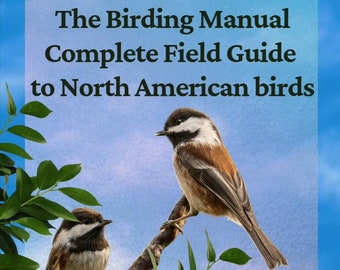 eBook - Birding Manual - 767 page Complete field guide to North American birds - identifying birds - bird watcher - bird families/order