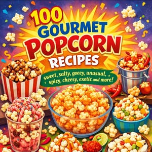 100 recetas gourmet de palomitas de maíz: dulces, saladas, picantes, con queso ¡y mucho más!