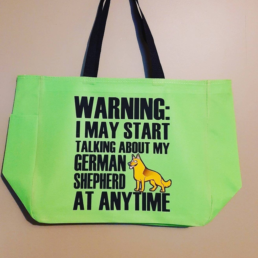 German Shepherd Tote Bag Dog Themed Gift Polyester - Etsy Canada