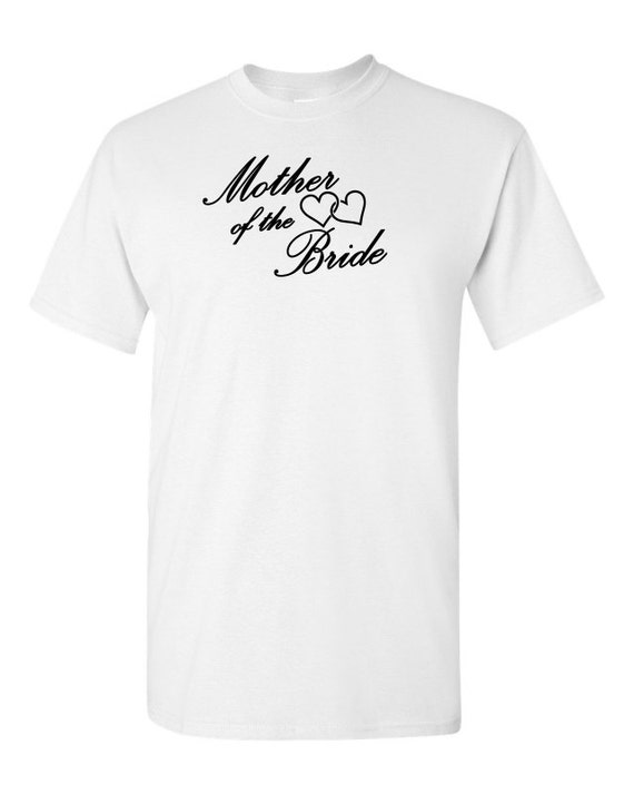 Mother of the bride original design cotton t-shirt mother of | Etsy