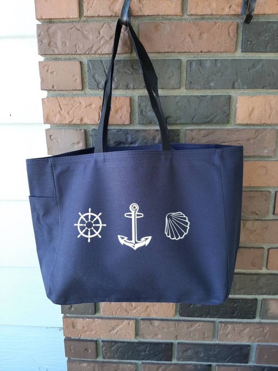 Nautical Beach Tote Bag Nautical Themed Gift Summer Tote - Etsy