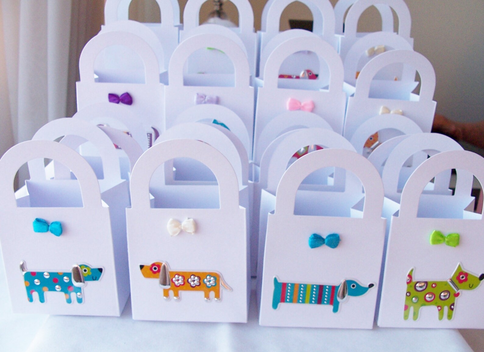 12 Dog Themed Party Favour Boxes Gift Boxes Birthday/baby Etsy Canada