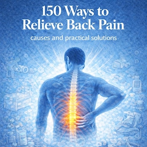 電子書籍 - 腰痛を和らげる150の方法：原因と実践的な解決策を理解する - 寄稿者/ガジェット/機器/日常生活要因