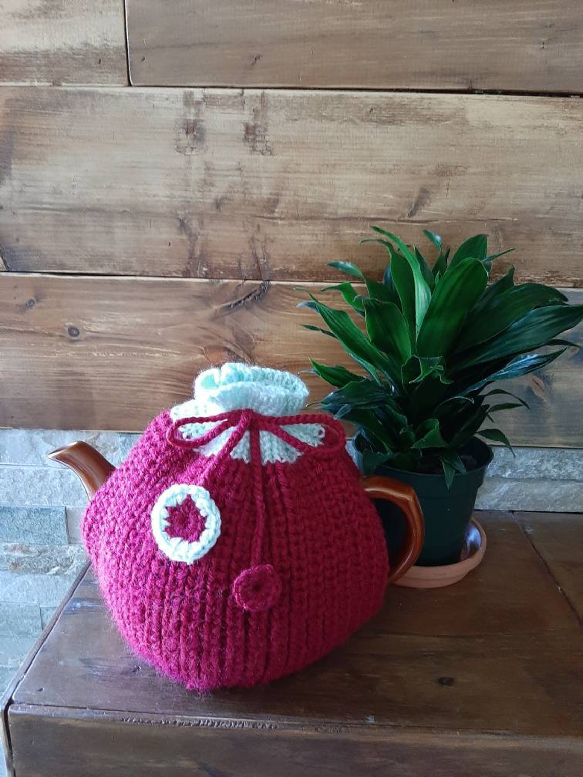 Knitted Tea Cozy Yarn Teapot Cover Knitted Teapot Cozy Etsy