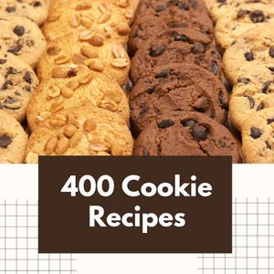 eBook - 400 Keksrezepte - gefüllt, dekorativ, Kühlschrank, Weihnachten, Zuckerguss, Glasuren, Tropfen, gerollt, ohne Backen, kohlenhydratarme Kekse