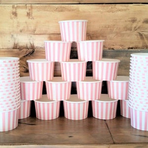craft cups Ice cream cups green cups snack cups toppings cups chili bowls