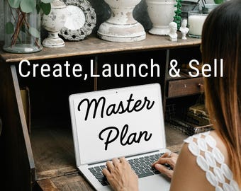 eBook - Create, launch and sell master plan/branding/social media/digital product creation/business strategies/product design/product ideas