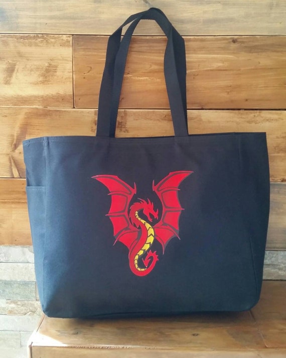 dragon tote bag