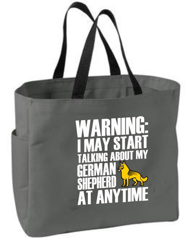 German Shepherd Tote Bag Dog Themed Gift Polyester - Etsy Canada