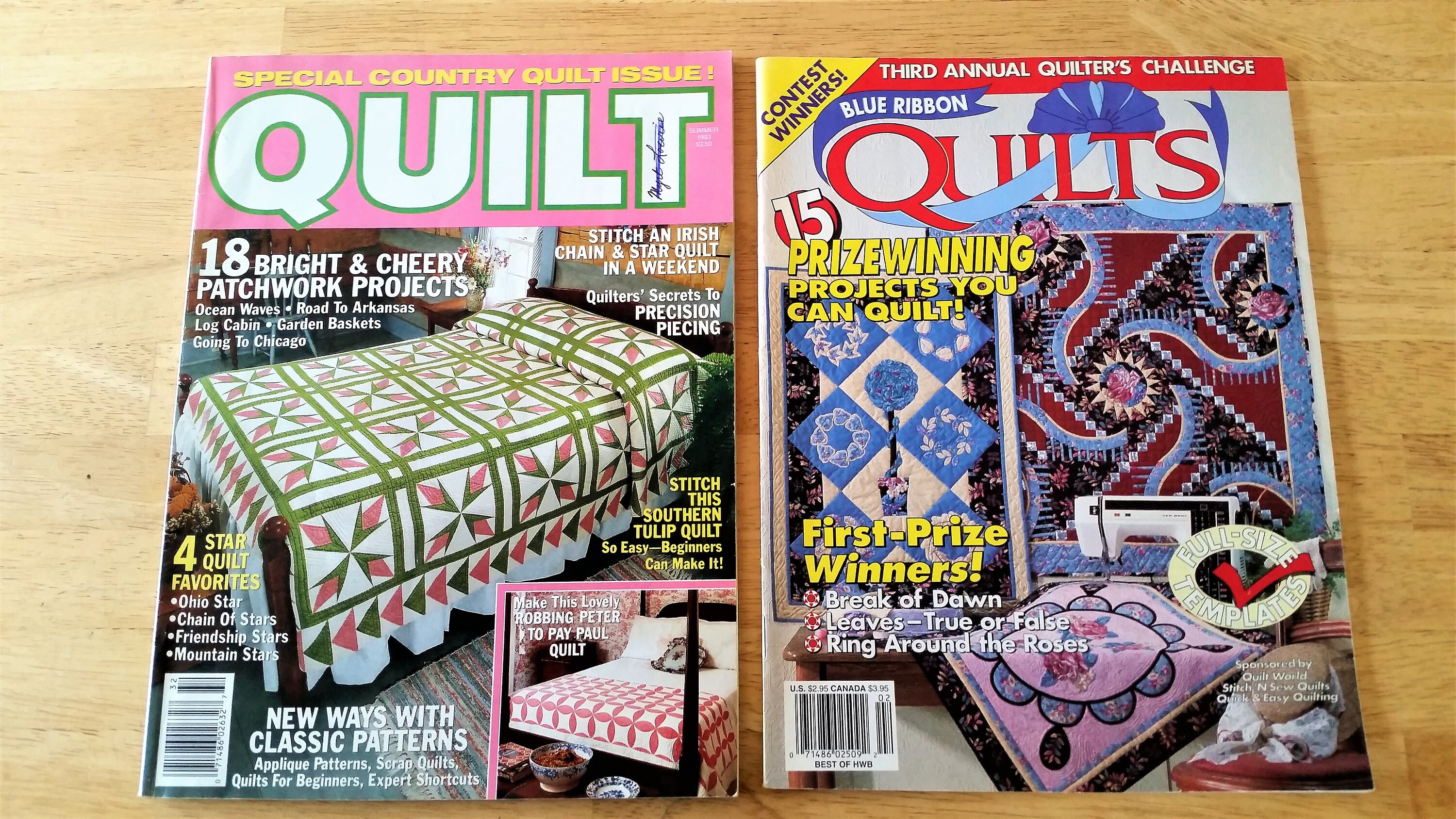 2x 1993 Vintage quilting magazines 1990s quilting pattern Etsy