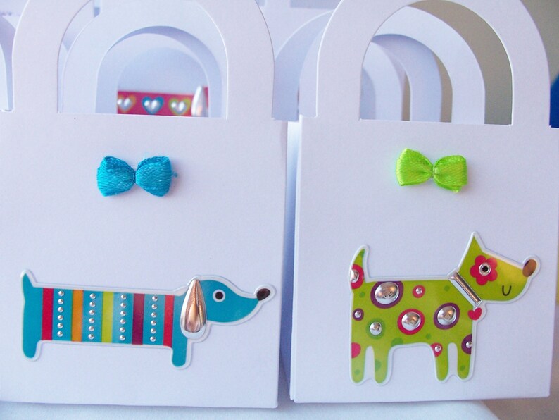 12 Dog Themed Party Favour Boxes Gift Boxes Birthday/baby Etsy Canada