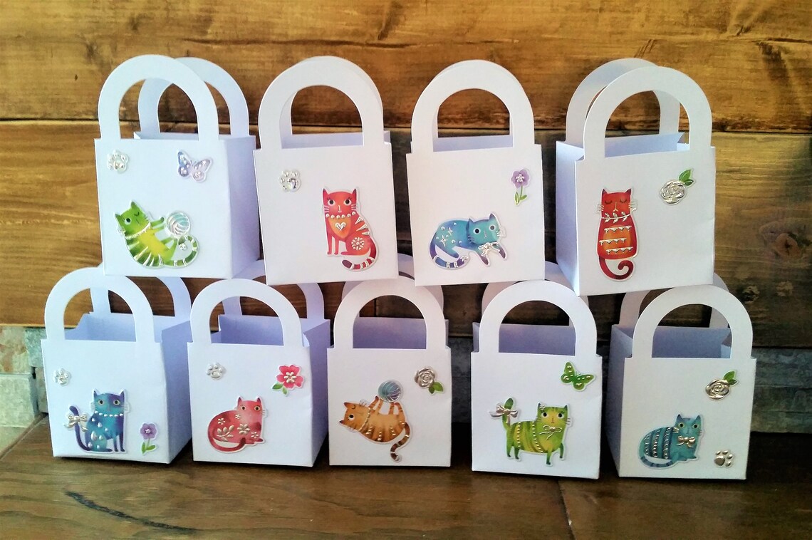 12 Cat/kitten Party Favour Boxes Gift Boxes Birthday/baby Etsy Canada