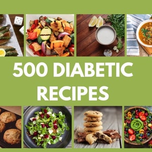 eBook - 500 Diabetic Recipes eBook - diabetic dishes/diabetic cooking - diabetes cookbook - soups/desserts/salads/mains/sauces/snacks - PLR