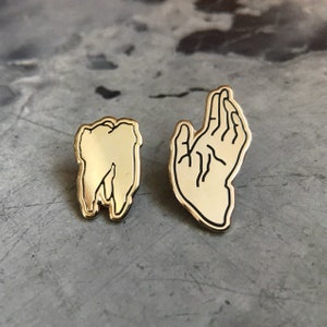 Gold Tooth Pin Molar Wisdom Teeth Dentistry Dentist Dental Hygienist Gift Anatomy Human image 2