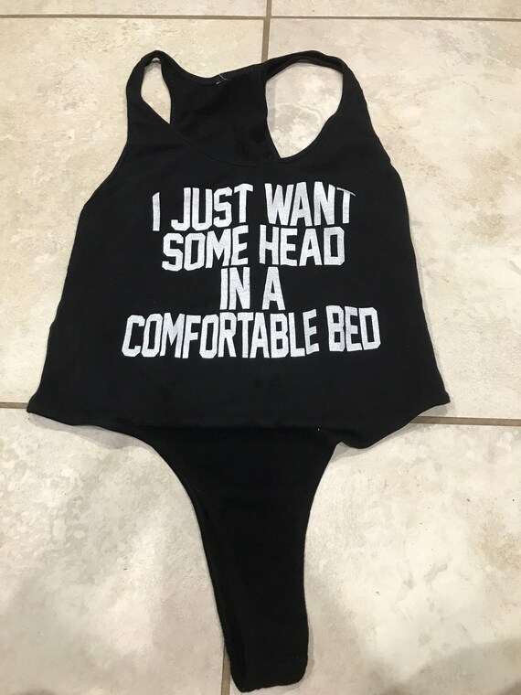 Vintage 90 S Head In A Comfortable Bed Pull On Thong Etsy