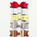 Metallic Felt Bows - Gold,Silver,Bronze,Brown,Red - HairClips Craft - DIY- Leatherette Bows - Faux Leather Bows - 1 Pieces