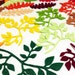 Thick Felt Leafy Branch - Two Different Cut - 12 Pieces - Felt Die Cut Leaves