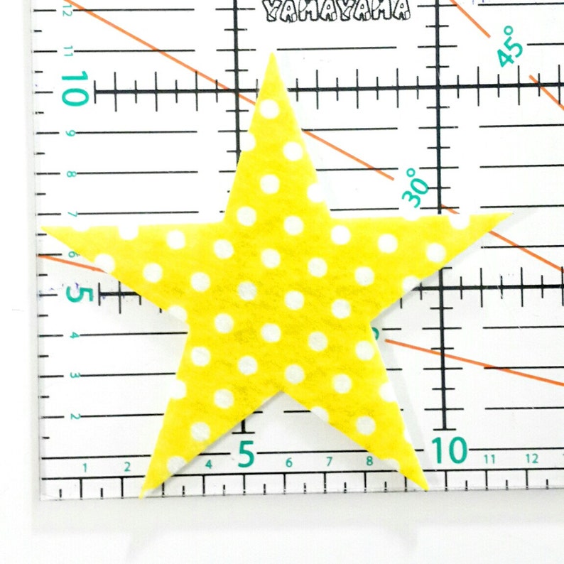 Printed Felt Die Cut Felt Big Stars 6 Piece DIY Kit Etsy