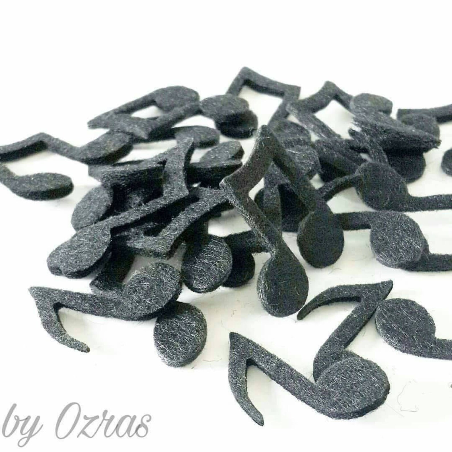 Thick Felt Music Notes 12 Pieces Felt Die Cut Music Notes Etsy