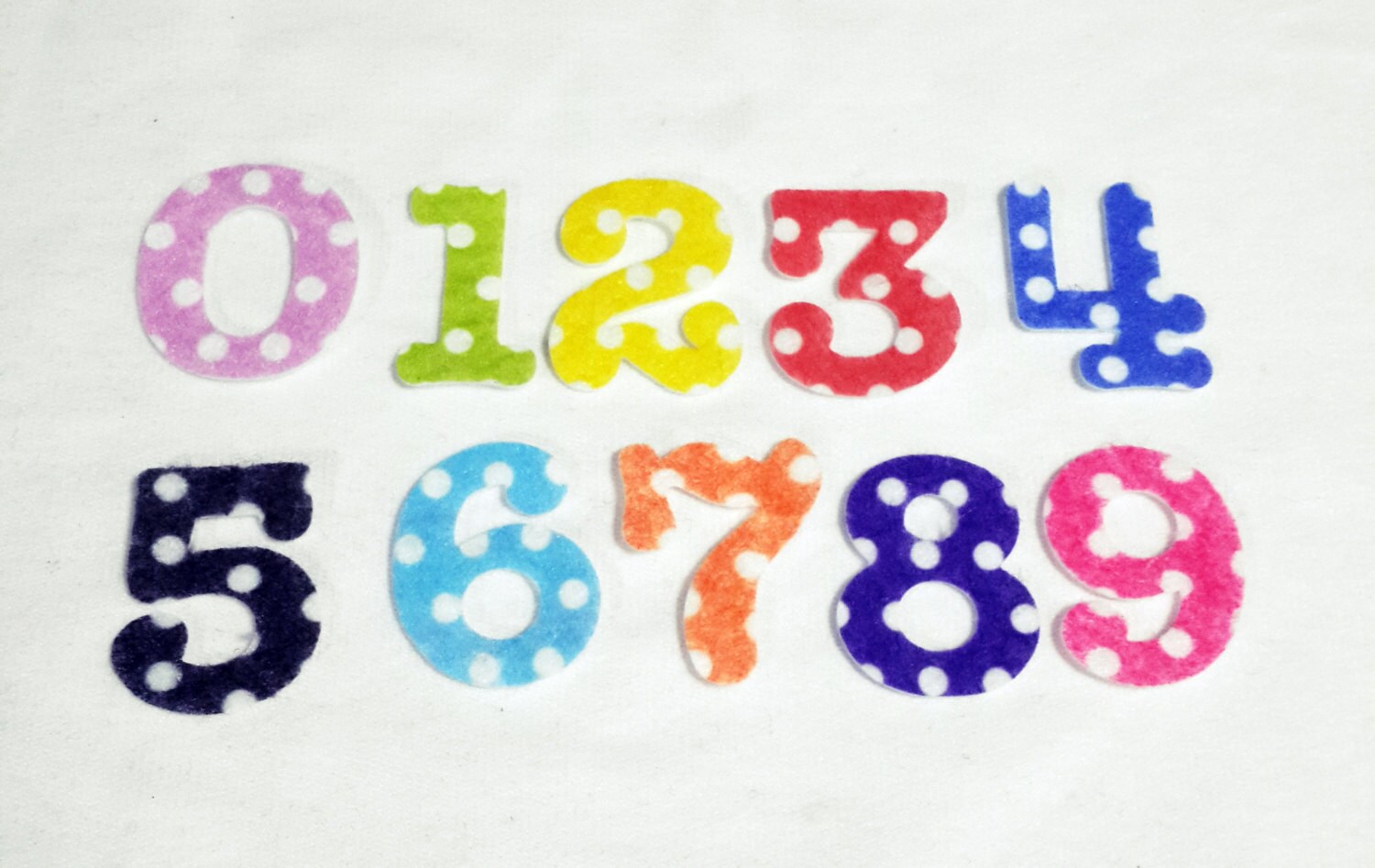 Printed Felt Numbers Great for Learning 1 1/2 inch For Etsy