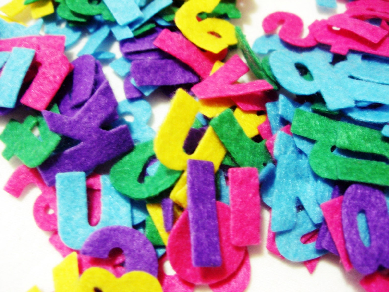 Felt Die Cut Lowercase Letters Alphabet Set 26 Pieces Etsy