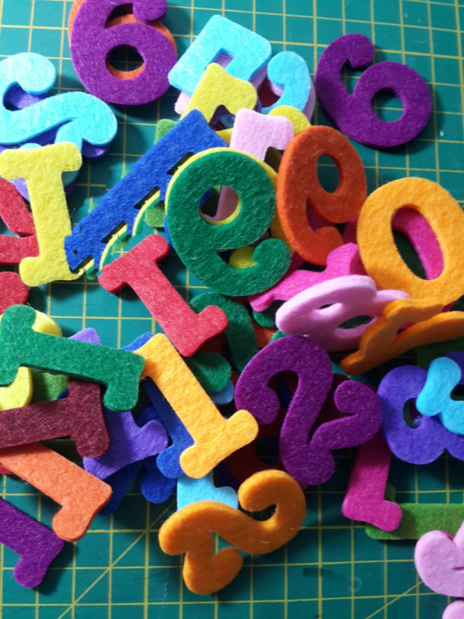 Thick Felt Numbers Great for Learning 1 1/2 Inch for Etsy