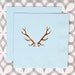 BN1234 - copper antler beverage napkin, 40 ct