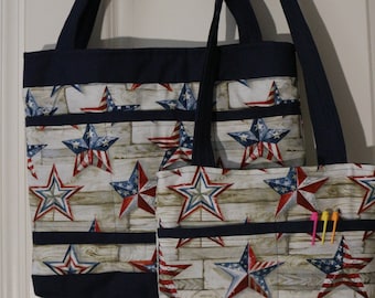 USA Stars Tote Bag