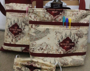 Marauder's Map Tote Bags and Mask