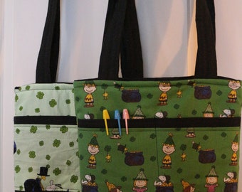 Peanuts St Patty's Tote Bags