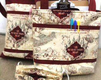 Marauder's Map Tote Bags and Mask