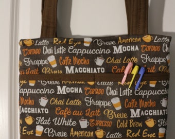 Coffee Menu Tote Bags