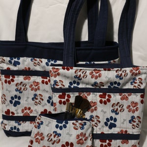 Paw Prints Tote Bag