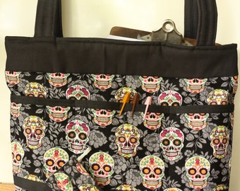 Sugar Skulls Tote Bag and Mask