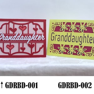 BIRTHDAY CARD for HER: Granddaughter Birthday Card - Personalized Birthday Card - Granddaughter Greeting Card - Homemade Greeting Card