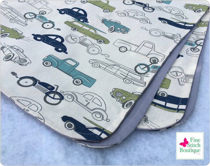 Felix Retro Rides RECEIVING BLANKET Cars Receiving Blanket Vintage Cars Receiving Blanket Made-To-Order Baby Boy Receiving Blanket