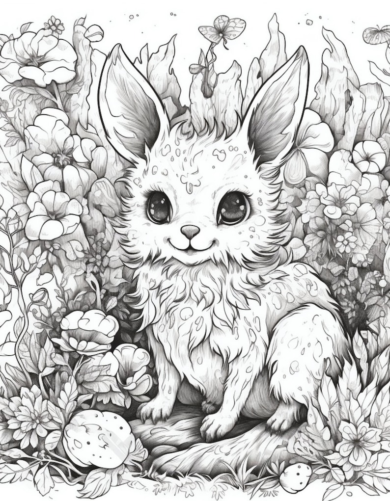 Mythical Creature Coloring Pages on Etsy