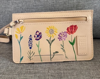Portland Leather Goods Floral Custom Painted Bone Adriana