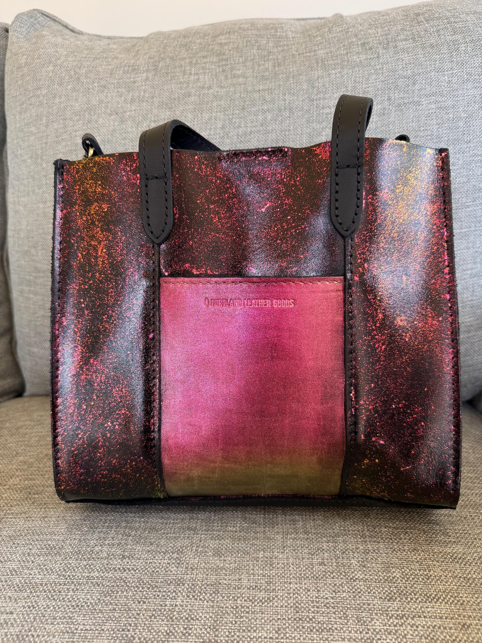 Goods PLG Lola Snap Crossbody Tote Purse Leather Bag