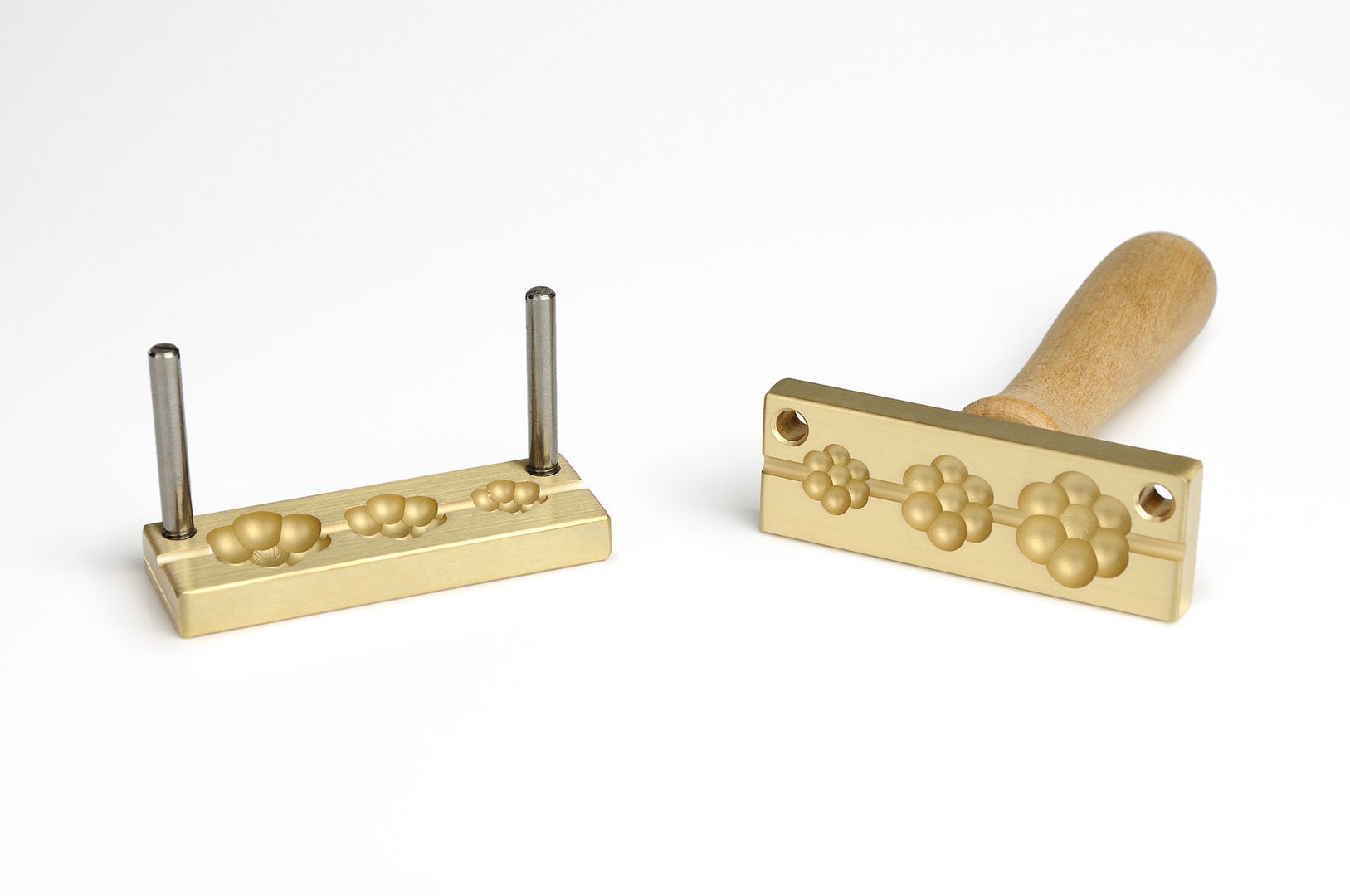 Bead Press Three Flowers: 25, 20, 15mm - Etsy