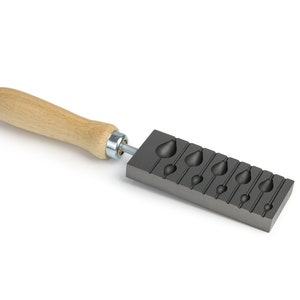 Beadroller with 10 small drops, continuous mandrel guide