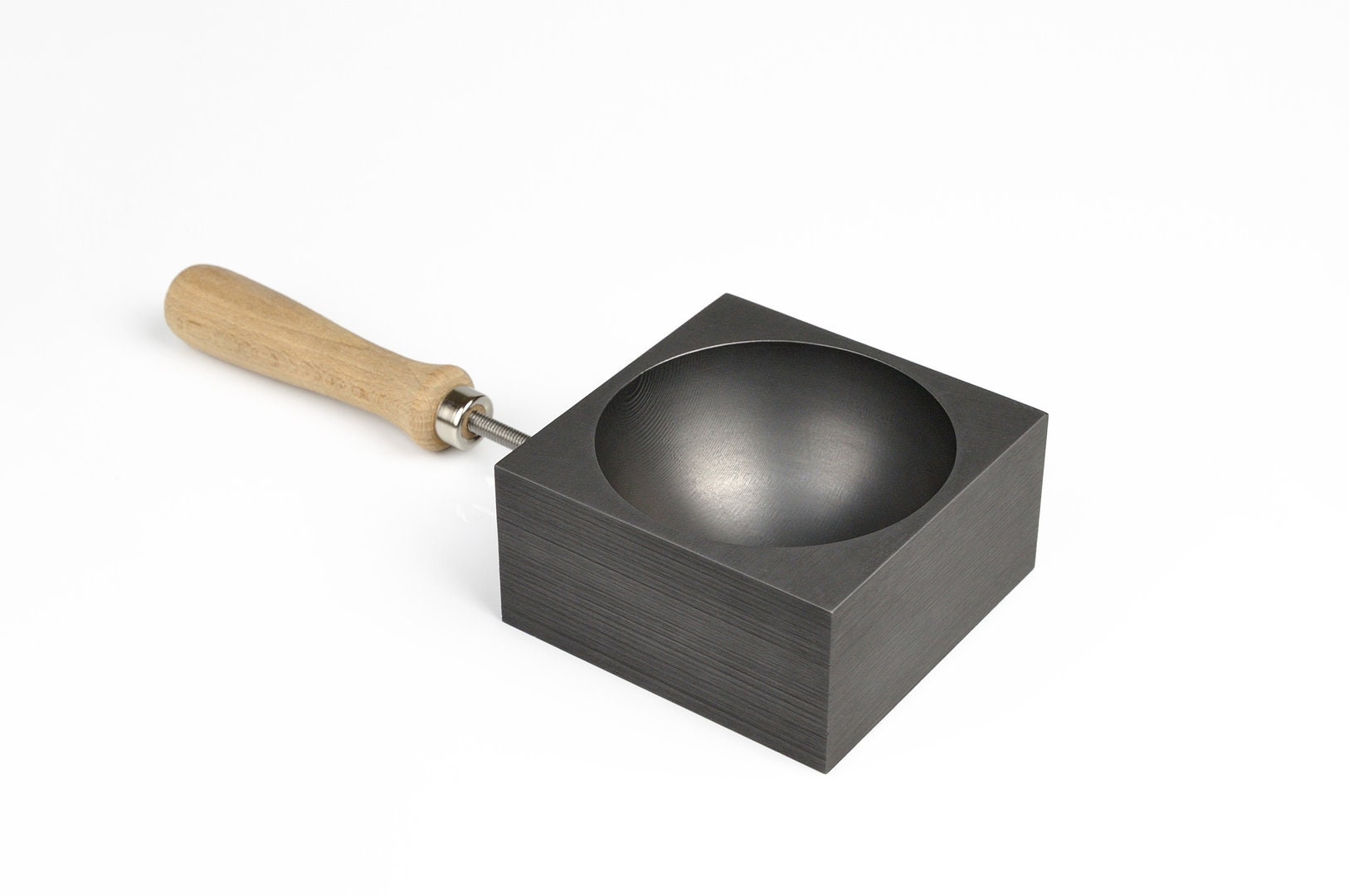 Graphite marble mold - half ball 55mm