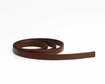 Cinturino in vera pelle nappa, lungo 1 m, largo 10 mm, modello n° 10